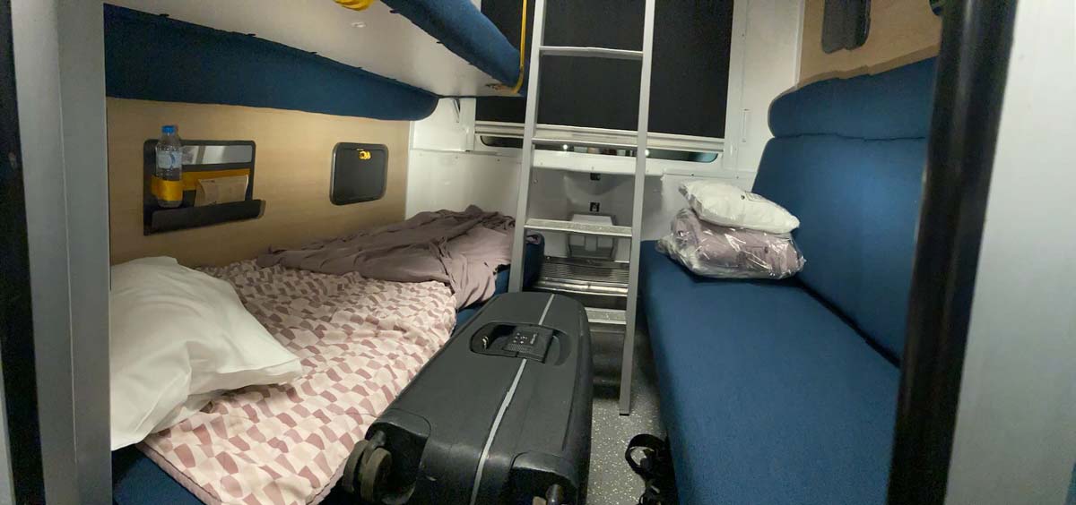 Night train cabin