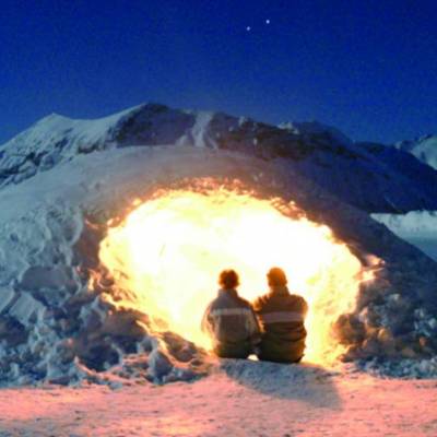 sleep in an igloo in the Alps