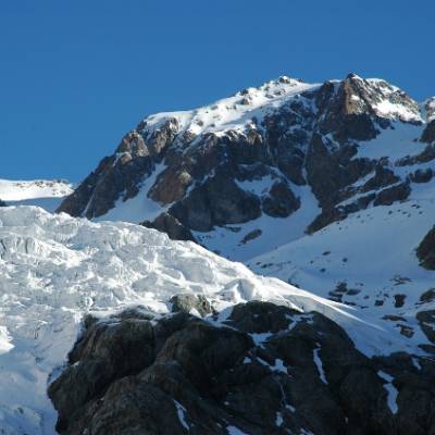 Pic du Glacier d'Arsine in the ecrins mountaineering