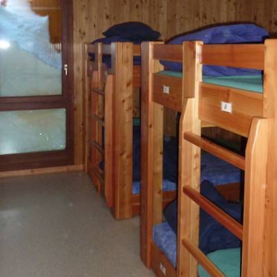 Dormitory in the Refuge du Pigeonnier