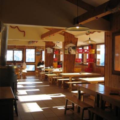 Inside the refuge du Pigeonnier