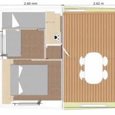 Glamping chalet plan