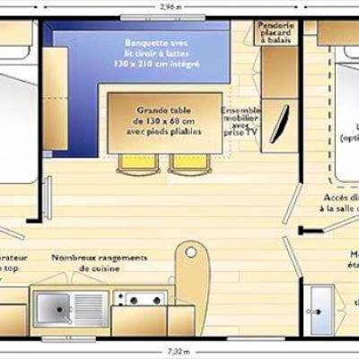 Mobile Home on French Alps Campsite 27m2