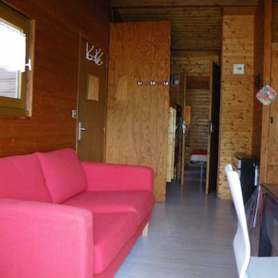 Mountain Chalet on campsite in french Alps
