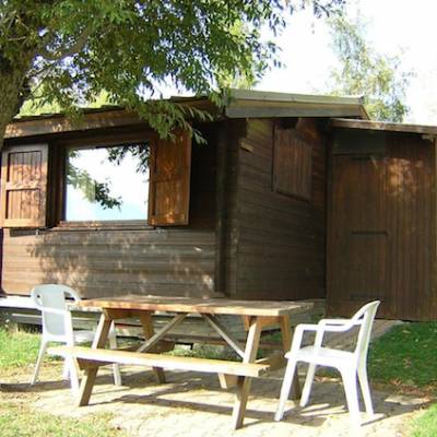 Mountain Chalet on campsite in french Alps