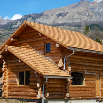 The Log Chalet in the Southern french Alps