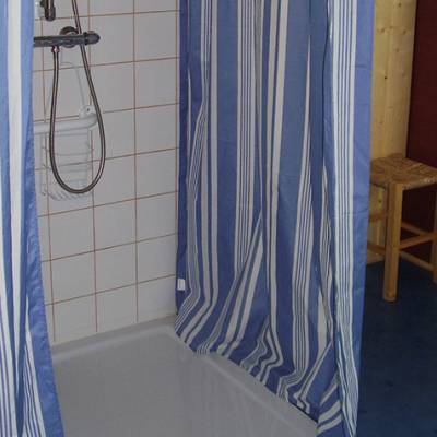 The Sunflower Chalet bathroom with shower