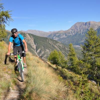 downhill mountain biking in the Alps