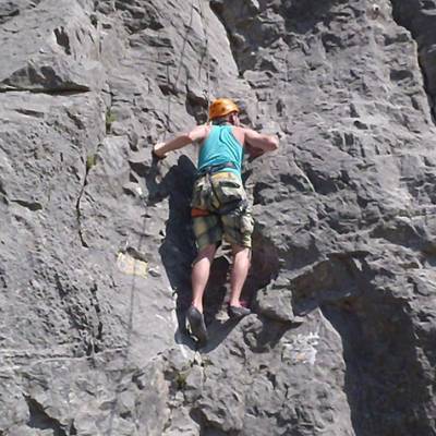 Rock Climbing climber on rock