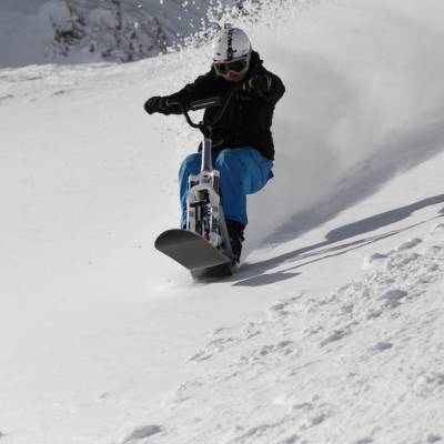 Snowscoot in the Champsaur
