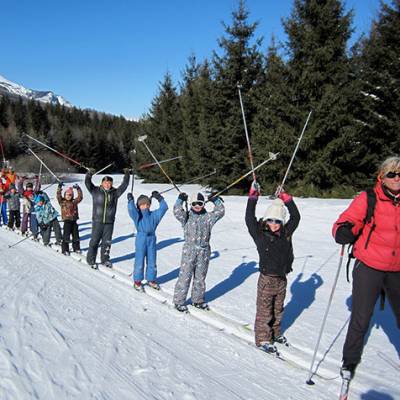 Cross country skiing kids lesson