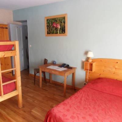 The Fauvettes hotel family room in the Alps