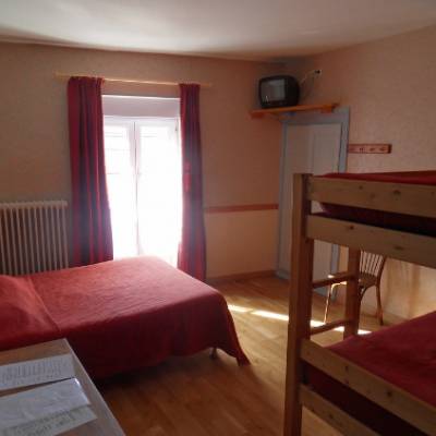 The Fauvettes family room in the Alps