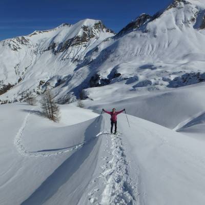 Snowshoeing in the Alps