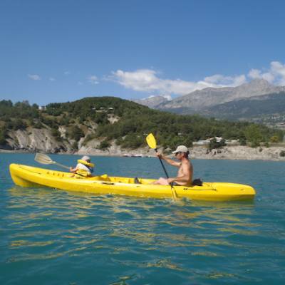 Lake Kayaking on the Lac du Serre Poncon in the ka