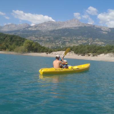 Lake Kayaking on the Lac du Serre Poncon - lake vi