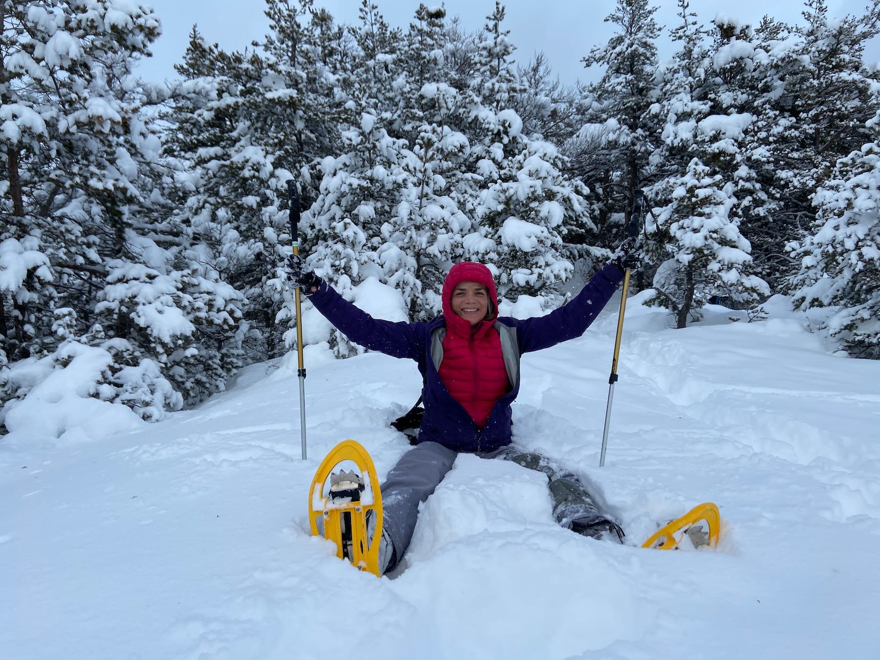 Yoga, Snowshoeing and Cross Country Skiing in the French Alps