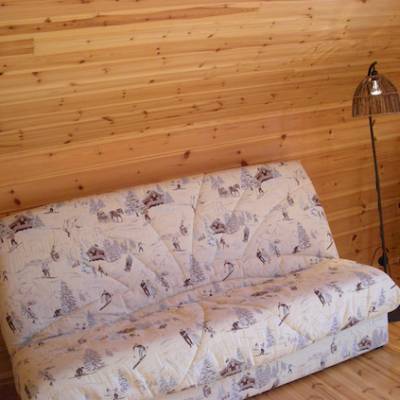 The Counit Chalet near Orcieres ski resort in the Alps sofa bed