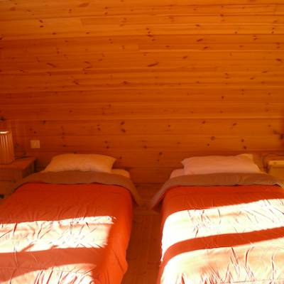 The Counit Chalet near Orcieres ski resort in the Alps twin room