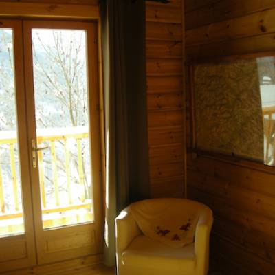 The Counit Chalet near Orcieres ski resort in the Alps chair