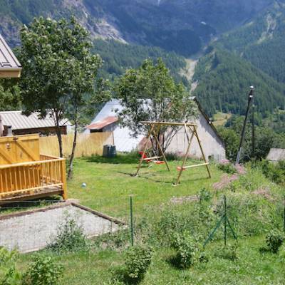 The Counit Chalet near Orcieres ski resort in the Alps garden