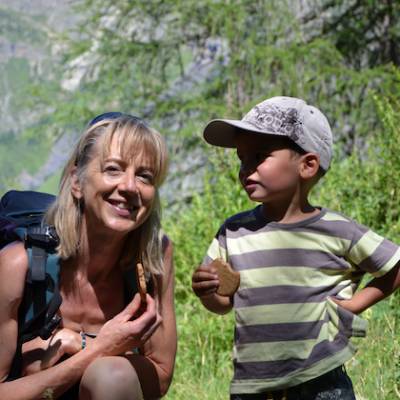 Walking in the French Alps with children