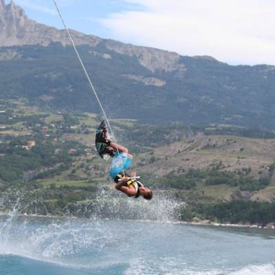 Wakeboarding in the Alps