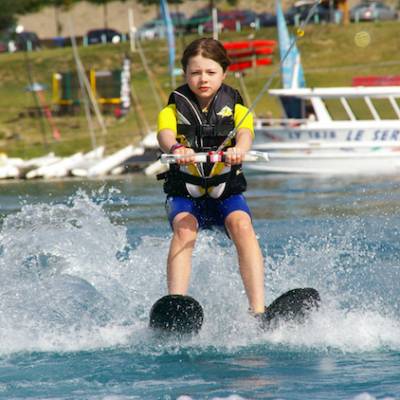 Waterskiing in the Alps