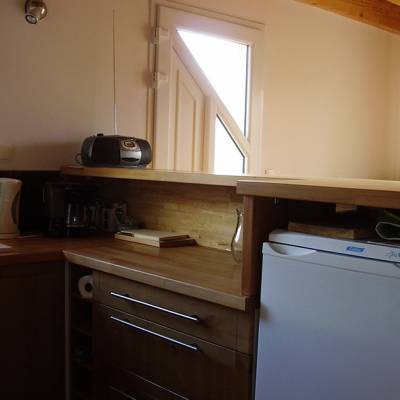 Kitchen in the Motte Chalet