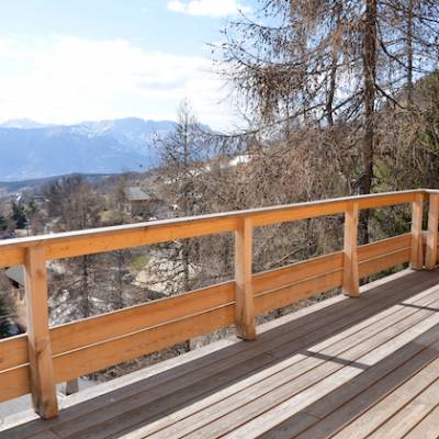 Les Carlines Chalet in Chaillol in the Southern French Alps view